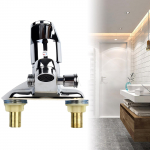 Veesegisti kuuma ja k&uuml;lma kraani kraan, &uuml;he k&auml;epidemega