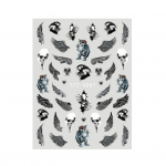 1 lehe k&uuml;&uuml;nekleebised 5D Halloween Dark Devil's Eye Sky Wing Ohutu uimastavad k&uuml;&uuml;nekleebised kaunite k&uuml;&uuml;nte jaoks E