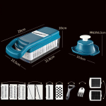 Multifunktsionaalne k&ouml;&ouml;giviljal&otilde;ikur Puuvilja-kartulikoorija porgandiriiv K&ouml;&ouml;gitarvikud Korv-juurviljal&otilde;ikur veggie chopper