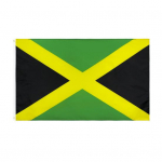 90 x 150 cm Jamaica riigilipp Kahepoolne pleekimiskindel kortsudevaba p&auml;ikesekindlad metallist kaitser&otilde;ngad pol&uuml;ester, suur JM b&auml;nner sise-v&auml;liaed roheline