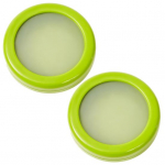 2 tk puuvilja hoiukarp kaanega Crisper Box Puuviljade toidukvaliteediga silikoonist hoiukarp koju kollane