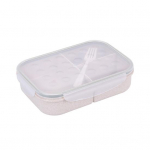 Bento Box lekkekindel 3 kambriga plastikust peretoidukonteiner S nisukollane