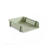 Pabeririiul A4 failihoidik lauaarvuti korraldaja Virnastatav failiriiul Moeajakiri 330x295x120mm valge