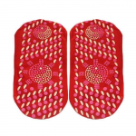 Couverture chauffante,Chaussettes en Tourmaline pour adulte,r&eacute;sistantes &agrave; l'usure,th&eacute;rapie magn&eacute;tique,auto-chauffag- Rouge[A9907]