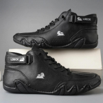 Mood Uus Vabaaja Jalan&otilde;udes Meeste Tossud 2024 Meeste K&otilde;rge S&auml;&auml;rega Tossud Talvised Soojad Disainer Mood Loaferid Paeltega Kingad Meeste Pahkluusaapad 44 must