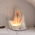 Ghost Wizard loominguline vaigust k&uuml;&uuml;nlahoidja Magamistoa loominguline kaunistus Halloweeni peo atmosf&auml;&auml;rikomplekti k&uuml;&uuml;nla kaunistused valge