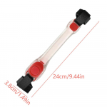 LED &ouml;&ouml;valgus lemmikloomade koera kaelarihm, kaotsiminekuvastane auto&otilde;nnetuse v&auml;ltimine kaelarihm helendav rihm Ohutus Vilkuv helendav lemmikloomade kaelarihm rihma tarvikud punane