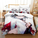 Uus Genshin Impact Arlecchino Voodipesu Komplekt &Uuml;he Inimese Twin T&auml;is Queen King Suuruses Voodipesu Komplekt T&auml;iskasvanu Laste Magamistoa Tekikoti Komplektid M&auml;ng Anime 70x133cm 2pcs