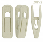 20 t&uuml;kki sametest riidepuud Klambrid tugevate s&otilde;rmedega flokeeritud klamber Ideaalne kasutamiseks koos &otilde;hukese joonega kasulike r&otilde;ivastega Tuulekindlad konksuga riiden&otilde;elad