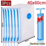 Korduvkasutatav vaakumkott ja pumba kate riiete jaoks, kus hoitakse suurt plastikust kompressioonit&uuml;hi kotti reisitarvikute hoiukonteiner