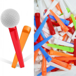 50Pcs Golf Tees Set Practice Tool 70 mm Hitting Lightweight Ball Holder Training Aid for