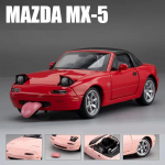 Uus 1:32 Mazda MX5 MX-5 superauto metallisulamist survevalatud m&auml;nguasjad automudel kollektsion&auml;&auml;rid s&uuml;nnip&auml;evakingitus heli ja valgus Laste m&auml;nguasjad hobid
