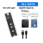 RGB M2 SSD &uuml;mbris M.2 NVMe SATA SSD korpus 10 Gbps M.2 USB l&auml;bipaistva k&otilde;vaketta korpusega NVME PCIE NGFF SATA M/B v&otilde;tmega SSD kettale No RGB NGFF