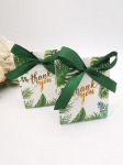 50Pcs Forest Box and Ribbon Wedding Candy Box as a Gift for Gratitude Guests Gold Font Wedding Decoration Luxury Gift Box other