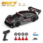 Uus 1:24 2,4G RC CAR 4WD kiire v&otilde;idus&otilde;iduauto Rc Drift GTR kaugjuhtimispult auto laste v&otilde;idus&otilde;idusportauto laste m&auml;nguasi poisile kingitus must