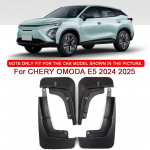 For CHERY OMODA E5 2024 2025 2026 Car Styling ABS auto porilappide pritsmekaitse porikaitsmed porilappide eesmise taga poritiiva auto lisavarustus must