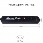 Vaakumtihendusmasin Toidu konserveerimismasin V&auml;ike vaakummasin t&auml;isautomaatne plastist tihendusmasin EU Plug&220V must