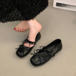 Luksuslikud satiinist siidist balletikingad Naine, Klassikaline kandiline varbaga kikilips, elastne riba Baleriinad, Naiste pehmed p&uuml;ksid 38 must