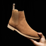 Briti stiilis meeste ehtsast seemisnahast Chelsea saapad K&otilde;rged &auml;rikingad Moodsad soojad talvised meeste ratsasaapad 9.5 kaamel