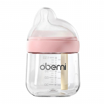 Oubani vasts&uuml;ndinu ekstsentriline lutt klaasist lutipudel 0-6 kuud paisumisvastane vasts&uuml;ndinu lutipudel 150ml roosa