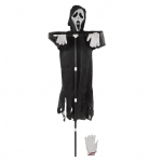Scream Scarecrow Pol&uuml;ester PVC eemaldatava pulgaga aia kummitusn&auml;o kaunistusega Halloweeni maaelu jaoks