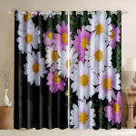 Liblikas V&auml;rske Karikakar Lilled 3D Disain Luksuslik T&uuml;drukule Akknakatted Elutuppa Magamistuppa Kodu Dekoor 2 tk Tasuta saatmine W60H60(CM)x2PCS&HOOK
