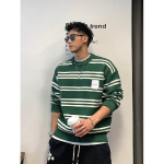 &Uuml;mmarguse kaelusega kampsun Meeste moem&auml;rk Kena S&uuml;gis ja Talv Aluss&auml;rk Uued Meeste Graatsilised Kitsad Topid 3XL roheline