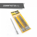 8/10 tk 150 mm kuuskantpeaga kuuskantv&otilde;tme puuriotsakute komplekt Premium S2 terasest puuritera kiirvabastusega varre magnetilise kruvikeeraja otsiku komplekt