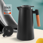 Suure mahutavusega klaasvooderdis, surunupuga isoleeritud veekeetja majapidamises kasutamiseks warm type, 1000ml must