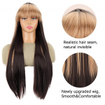 Pikk sirge tukkidega parukas Parukas Kuumakindel s&uuml;nteetiline parukas naistele t&uuml;drukutele Cosplay paruka igap&auml;evane kasutamine 55cm