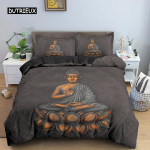 Mandala Buddha Voodipesu Komplekt Mandala Tekikott Tekikoti Komplekt Luksuslikud Voodikomplektid Boheemlaslik Budistlik Suveniir Magamistoa Kaunistused EU single(135x200cm) beige
