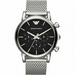 Emporio Armani AR1811 Musta sihverplaadiga meeste k&auml;ekell h&otilde;be