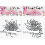 2 Tampons transparents - Passiflore 2 + Passiflore 3 - 9,5 x 6,5 cm