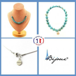 Pierres et Min&eacute;raux. Parure bijoux Bracelet Collier 15 Perles Turquoise d'Afrique du Sud 8 Taille personnalisable.