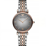 Emporio Armani Naiste k&auml;ekell AR1725 Gianni T-Bar Two Tone roosa kuldne v&auml;rv