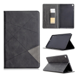 &Uuml;mbris Samsung Galaxy Tab A 10,1-tollisele (2019 v&auml;ljalase)(SM-T510/T515) &Auml;riklassi PU-nahast kaanega &uuml;mbris mitme vaatenurgaga kaarditaskuga SM-T510/T515 must