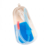 Lihtne kasutada imiku ninapuhastusvahendi komplekt Baby Nose Cleaning Device Kaasaskantav beebi ninaaspiraatori komplekt &otilde;rnade ninade jaoks sinine
