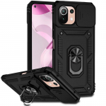 xiaomi 11 lite &uuml;mbrisele slaidikaamera armor telefoni&uuml;mbrised xiomi mi11 jaoks xiaomi mi 11 lite ne 5g 11lite kerge autohoidja tagakaas For Mi 11 Lite 4G must