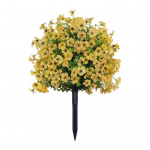 1/2 tk kunstlill kannike varrega, UV-kindel, kunstplastlill okkal, sise- ja v&auml;lisaiandus, terrass, pulmapidu, dekoratsioon 1pc D