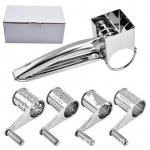 4-osaline komplekt K&auml;sitsi riiv k&ouml;&ouml;k K&auml;sitsi v&auml;ntatav p&ouml;&ouml;rlev juusturiiv Creative Kitchen juustupurustaja Multifunktsionaalne juusturiiv k&ouml;&ouml;gi jaoks 4-piece set