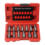 Screw Extractor Set Easy Out Efficient Spiral Design to Use Sturdy Steel Broken Bolt Remover