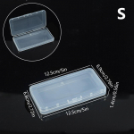 Mini plastkarp ristk&uuml;likukujuline kast l&auml;bipaistev kast pakkekarp hoiukarp Tolmukindel tugev tugev ehete hoiukarbi konteiner S