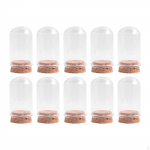 10 t&uuml;kki klaasist kupleid dekoratiivsed purgid multifunktsionaalne kellakujuline kuppel isendite jaoks koju 30mmx50mm