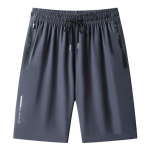 Meeste k&otilde;rge elastsusega suvep&uuml;ksid n&ouml;&ouml;rv&ouml;&ouml;de ja lukuga taskuga 6XL hall