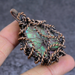 Pink Triplet Opal Handmade Copper Wire Wrap Jewelry Pendant 2.36 q1h40