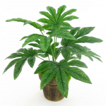 9 lehte / 1 tk kunstlik roheline taim Fatsia lehtede simulatsioon bonsai kodukaunistus