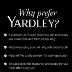 Yardley London gentleman Deodorizing Talc Talcum Powder for Men 100gm