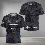 Quick Dry hingav Padel Tennise f&auml;nnid T-s&auml;rk Meeste tennise treening l&uuml;hikeste varrukatega riided suvised 3D-printidega O-kaelusega T-s&auml;rgid Top 5XL