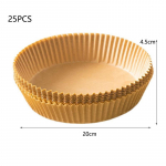 25 tk. &Uuml;hekordselt kasutatav &otilde;hufrit&uuml;&uuml;r p&auml;rgamentpaberist k&uuml;psetus&otilde;likindel vooder, mittenakkuva matt valge