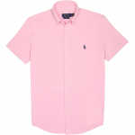 Polo Ralph Lauren SS24 Hobuse logo tikandiga l&uuml;hikeste varrukatega s&auml;rk Meeste s&auml;rgid Roosa 710802629-001 M